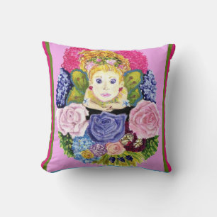 Fairy and Flowers American Mo Jo Pillow Kussen