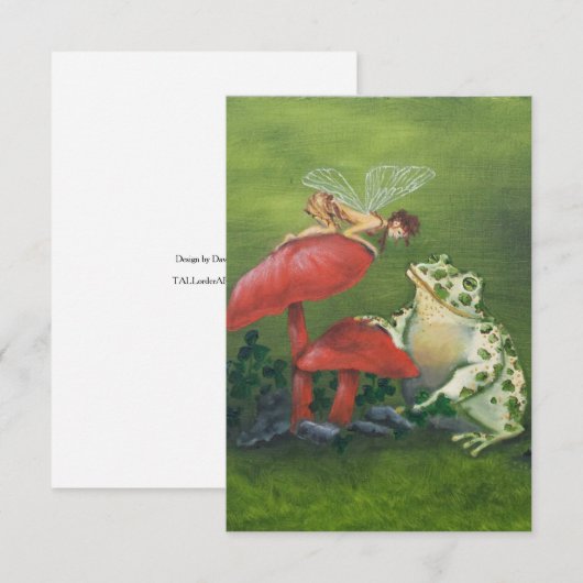 "Fairy and Frog" Uitnodigingen (Voorkant / Achterkant)