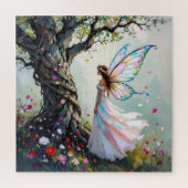 Fairy and Magical Vine Wrapped Tree Legpuzzel (Verticaal)