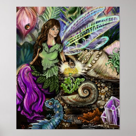 Fairy and Newt Friends Poster (Voorkant)