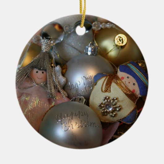 Fairy and Snowman Ornament (Voorkant)