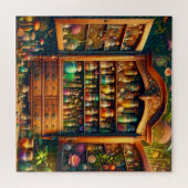 Fairy Apothecary Cabinet Magical Herbarium Plank Legpuzzel (Horizontaal)
