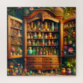 Fairy Apothecary Cabinet Magical Herbarium Plank Legpuzzel (Verticaal)
