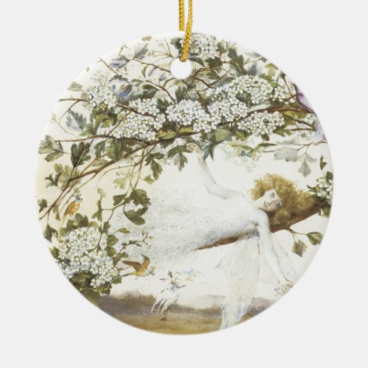 Fairy Ariel 1858 Keramisch Ornament (Voorkant)