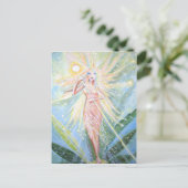Fairy Art briefkaart - "Crystal Lights Fairy" (Staand voorkant)