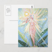 Fairy Art briefkaart - "Crystal Lights Fairy" (Voorkant / Achterkant)