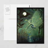 Fairy art briefkaarten - "Crystal Water Sprite" (Voorkant / Achterkant)