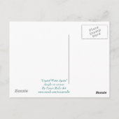 Fairy art briefkaarten - "Crystal Water Sprite" (Achterkant)