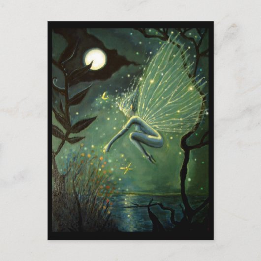 Fairy art briefkaarten - "Crystal Water Sprite" (Voorkant)