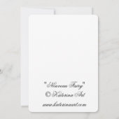 Fairy art nouveau notecard bedankkaart (Achterkant)