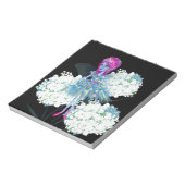 Fairy Art van LeahG Blauw roze zwart wit Notitieblok (Linkerzijde)