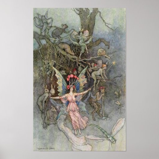 Fairy Art Warwick Goble De Variës Poster (Voorkant)