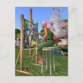 Fairy Artist Briefkaart (Voorkant)
