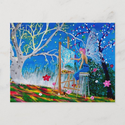 Fairy Artist Faery Briefkaart (Voorkant)