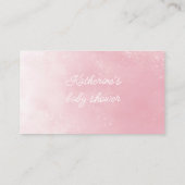 Fairy Baby Kinderwagen Luier Raffle Ticket Informatiekaartje (Achterkant)