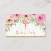 Fairy Baby shower Books for Baby Neem een boekenka Informatiekaartje (Achterkant)