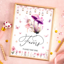 Fairy Baby shower gunsten neem een Poster