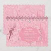 Fairy Baby shower Invitation Kaart (Voorkant / Achterkant)