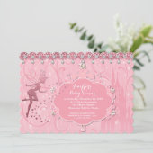 Fairy Baby shower Invitation Kaart (Staand voorkant)