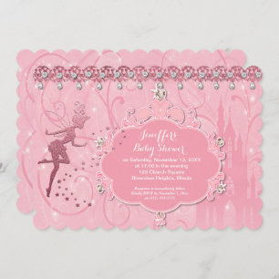 Fairy Baby shower Invitation Kaart