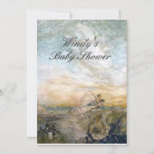 Fairy Baby shower Invite Kaart (Voorkant)