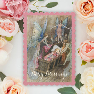 Fairy Baby shower Kaart