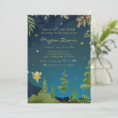 Fairy Baby Shower-uitvindingen Doorgewinterd bos Kaart (Staand voorkant)