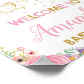 Fairy Baby shower Welkomstteken Poster Girl (Hoek)
