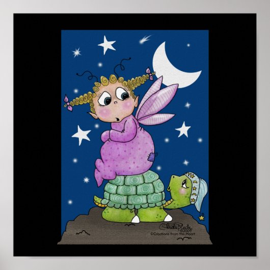 Fairy Baby wordt wakker Mr Turtle Poster (Voorkant)