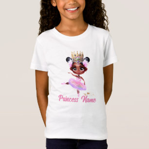 Fairy ballerina cartoon prinses 3D kroonmeisje T-shirt