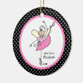 Fairy Ballerina Little Zister Kerstversiering Keramisch Ornament (Links)