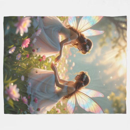 Fairy BBF Fleece Deken Wallpapers Geschenken Kledi (Voorkant (Horizontaal))