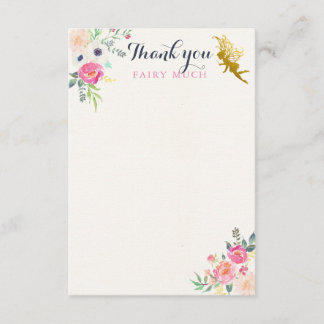 Fairy Bedankt voor je briefkaart
