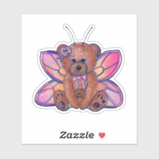 Fairy beer schattige kunst van Renee Lavoie Sticker