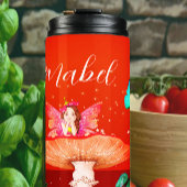 Fairy betoverde paddenstoel magische sterren perso thermosbeker