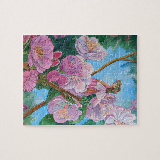 Fairy between the Cherry Blossom Legpuzzel (Horizontaal)