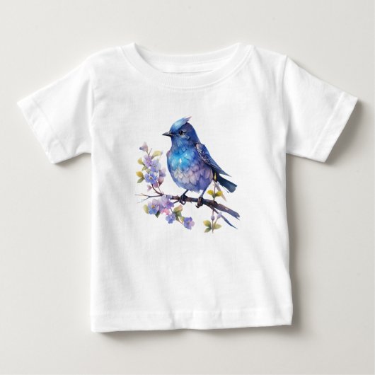 Fairy Bird Flowers waterverf Clipart-73611 (Voorkant)