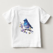 Fairy Bird Flowers waterverf Clipart-73611 (Achterkant)