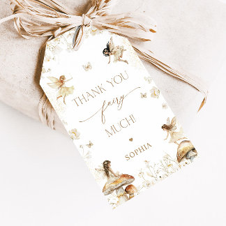 Fairy Birthday Boho Bedankt Cadeaulabel