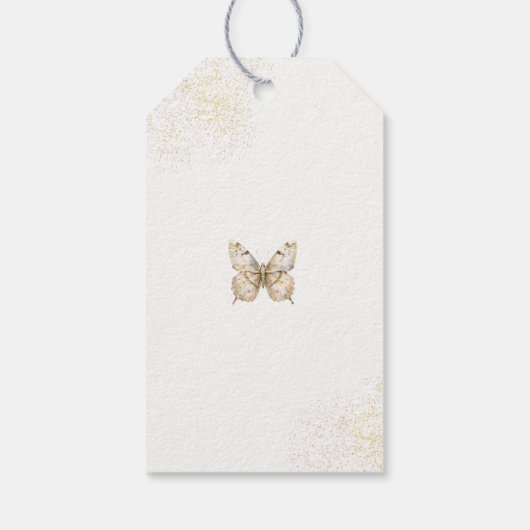 Fairy Birthday Boho Bedankt Cadeaulabel (Achterkant)