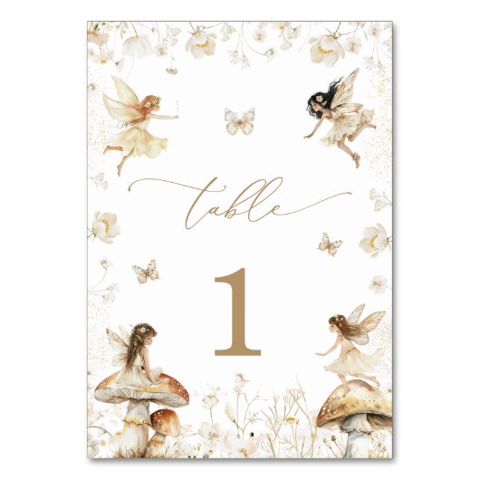 Fairy Birthday Boho Kaart (Achterkant)