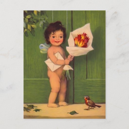 Fairy Birthday Briefkaart (Voorkant)