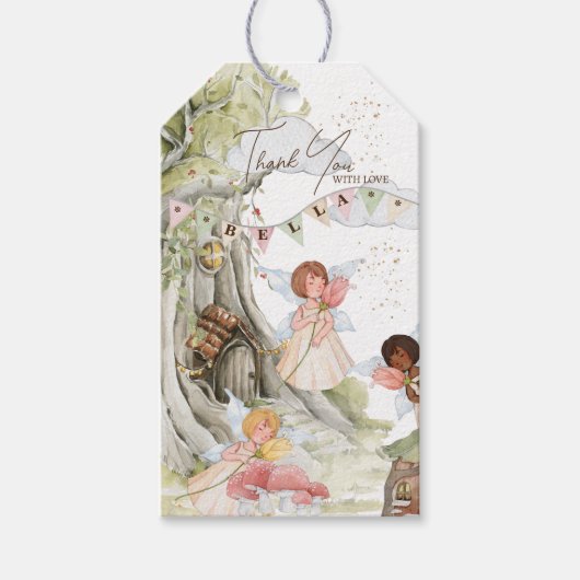 Fairy Birthday Cadeaulabel (Voorkant)