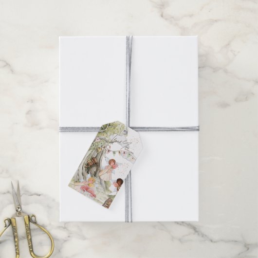 Fairy Birthday Cadeaulabel (Met Touw)