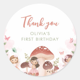 Fairy Birthday Dank u gunst cadeau Labels