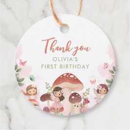 Fairy Birthday Dank u gunst cadeau Labels