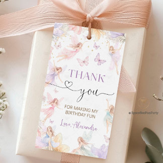 Fairy Birthday Garden Wildflower Cadeaulabel