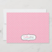 Fairy Birthday Invitation for Girls (roze groen) Kaart (Achterkant)