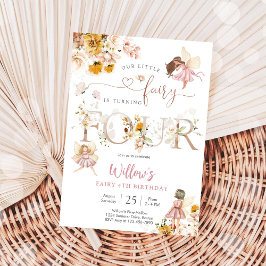 Fairy Birthday Invitation Girl Kaart