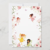 Fairy Birthday Invitation Girl Magical Garden Kaart (Achterkant)